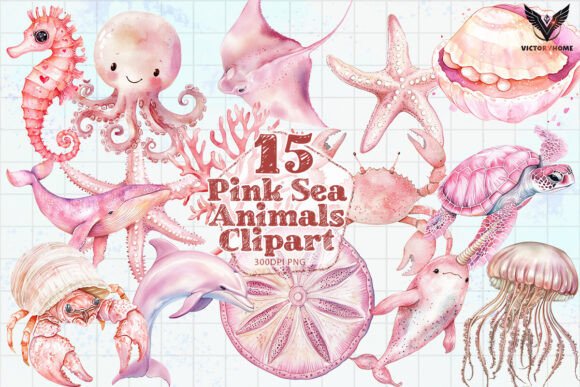 Download Pink Sea Animals PNG - Sea animal Collection