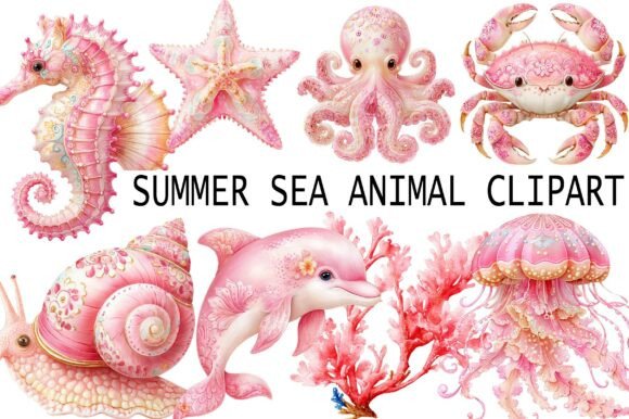 Download Summer Sea Animal Clipart - Sea animal Collection
