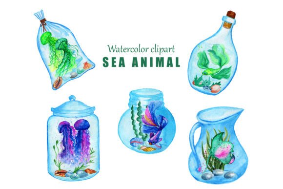 Download Watercolor Sea Animals PNG Sublimations - Sea animal Collection